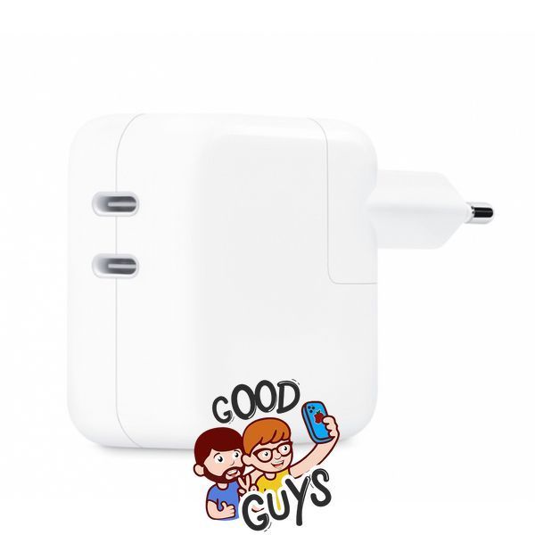 Адаптер 35W Dual Port [2xUSB-C] 1:1 White 532-0 фото