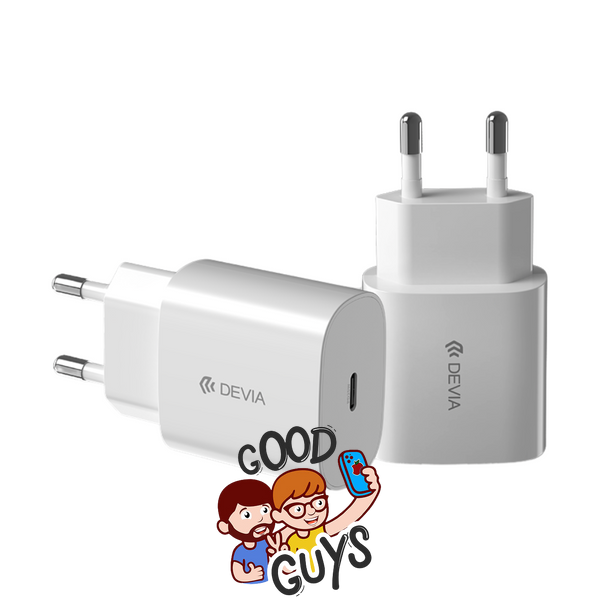 Адаптер DEVIA [USB-C] Smart Series PD Quick Charger EU 20W White Круглий 525-2 фото