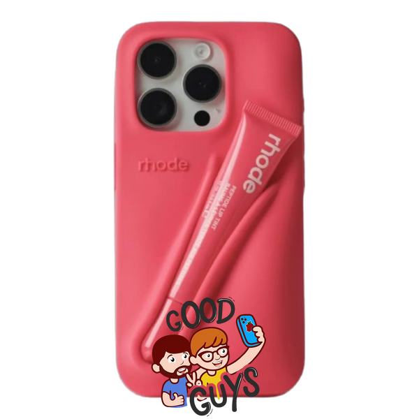 Чохол Lipstick case Rhode з місцем для блиску для iPhone 17 Pro Guava Spirtz 4141-2 фото