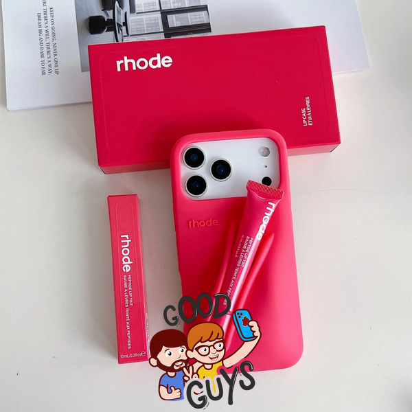 Чохол Lipstick case Rhode з місцем для блиску для iPhone 17 Air (блиск у комплекті) Guava Spirtz 4146-2 фото