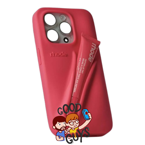 Чохол Lipstick case Rhode з місцем для блиску для iPhone 17 Air (блиск у комплекті) Guava Spirtz 4146-2 фото