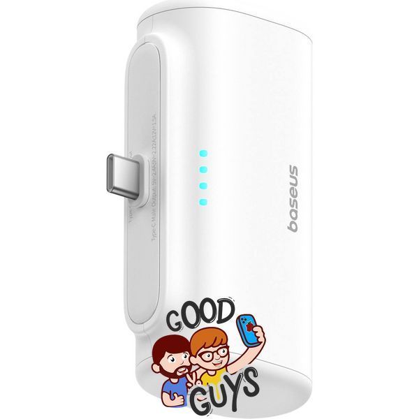 Павер бенк Baseus Compact Fast Charging Power Bank Type-C Edition 5000mAh 20W Black P10068306113-00 White 3018-1 фото