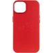 Чохол Leather Case 1:1 with MagSafe iPhone 15 Pro Max Crimson 2234-2 фото 1