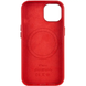 Чохол Leather Case 1:1 with MagSafe iPhone 15 Pro Max Crimson 2234-2 фото 2