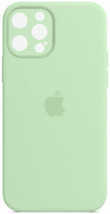 Чохол Silicone case Full + camera iPhone 15 Pro Max Pistachio 2103-1 фото