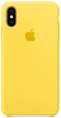 Silicone Case FULL iPhone X,Xs Yellow 114-3 фото