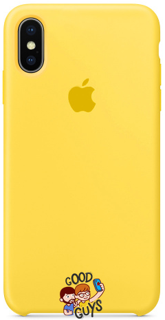 Silicone Case FULL iPhone X,Xs Yellow 114-3 фото