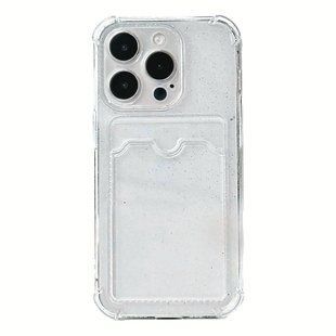 Чохол прозорий протиударний з кишенькою для iPhone 14 Pro Блискучий 1417-1 фото