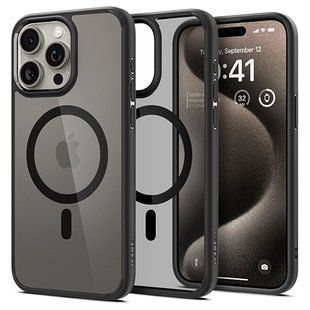 Чохол Spigen Crystal Black with MagSafe 15 Pro 1786-0 фото