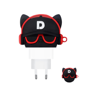 Захисний чохол для блоку + кліпса для кабелю Dog Headphones 2148-10 фото