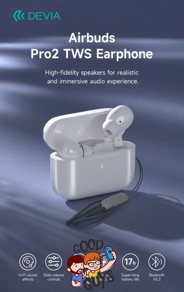 Навушники DEVIA AirPods Pro 2 TWS Kintone Series 2127-0 фото