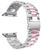 Ремінець Steel Band 3 Beats for Apple Watch 42,44,45, 46mm(10,11S),49mm(ultra 1-3S) Silver-Pink 280-2 фото