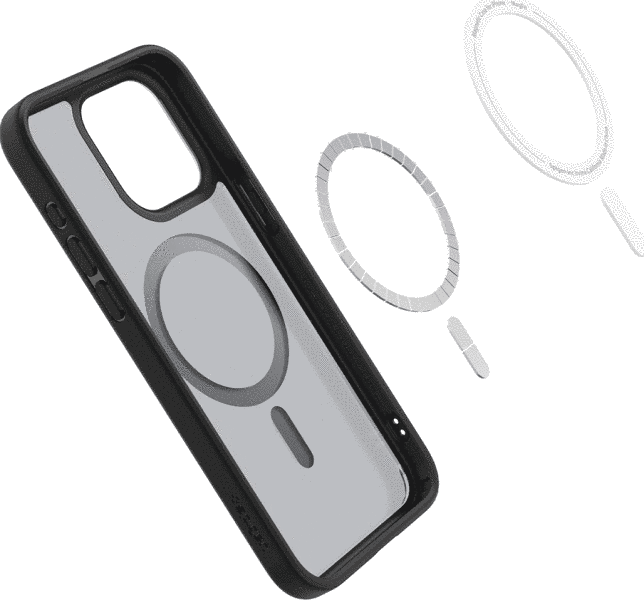 Чохол Spigen Crystal Black with MagSafe 15 Pro 1786-0 фото