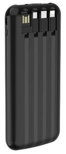 Павер банк DEVIA Kintone Series Build-In 4 Cables 10000mahBlack 581-0 фото