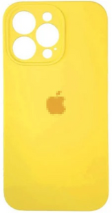 Чохол Silicone case Full + camera iPhone 15 Pro Max Yellow 2103-2 фото