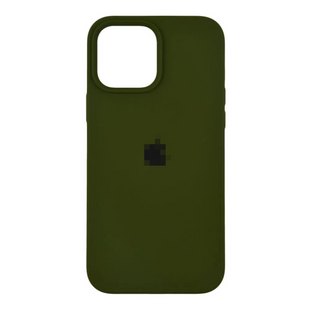 Silicone Case FULL iPhone 15 Pro Max Army green 1677-45 фото