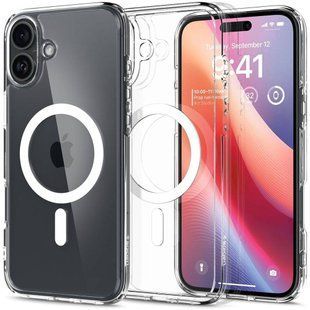 Чохол прозорий Spigen Crystal with MagSafe iPhone 16 2567-1 фото