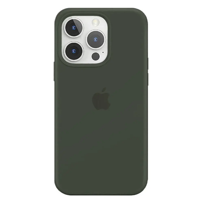 Silicone Case FULL iPhone 14 Pro Dark olive 129-14 фото