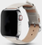 Ремінець Leather Bands для Apple Watch 38mm,40mm,41mm,42mm(10,11S) White-Silver 1234-13 фото