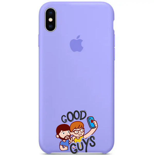Silicone Case FULL iPhone X,Xs Lilac 114-4 фото