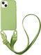 Чохол силіконовий з ремінцем Crossbody для iPhone 14 Plus Mint 1204-10 фото 1