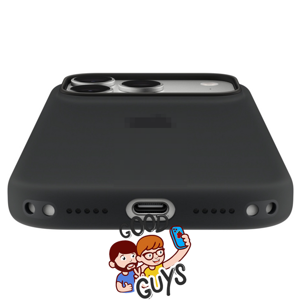 Чохол Silicone Case 1:1 з закритою кнопкою камери для iPhone 17 Pro Max/18 Pro Max Black 4628-0 фото