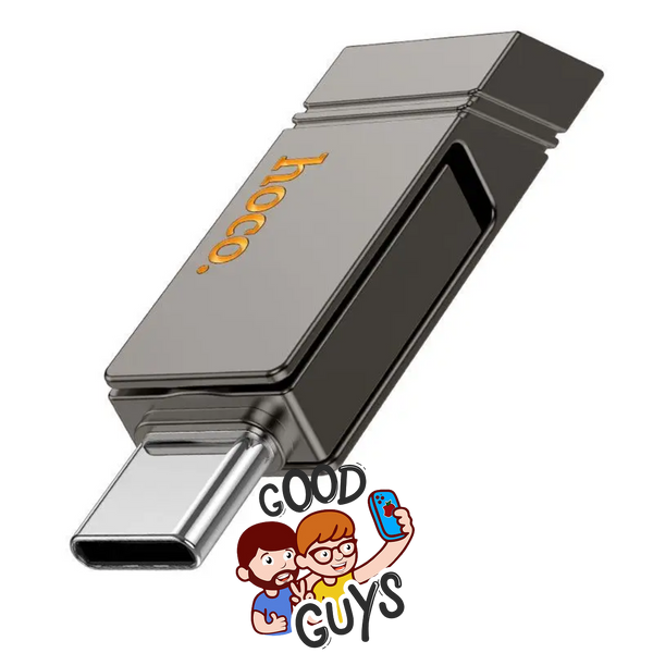 Флеш-накопичувач USB-A/C HOCO UD14 Clever USB3.2 Type-C mini flash drive 256Gb Metal Gray 4327-2 фото