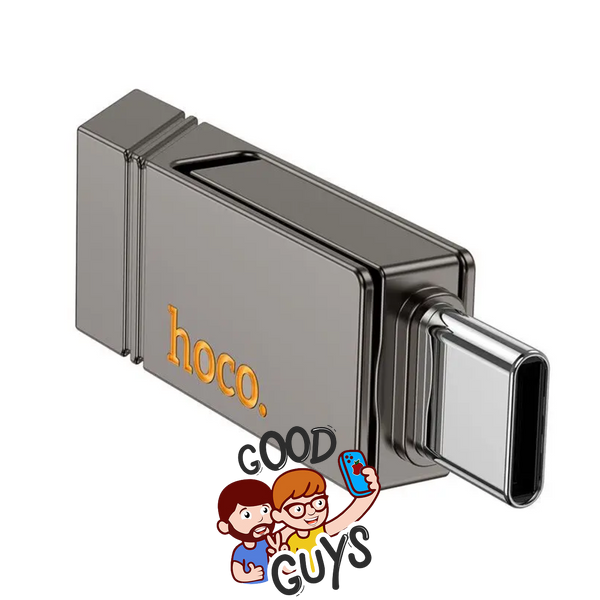 Флеш-накопичувач USB-A/C HOCO UD14 Clever USB3.2 Type-C mini flash drive 256Gb Metal Gray 4327-2 фото