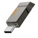 Флеш-накопичувач USB-A/C HOCO UD14 Clever USB3.2 Type-C mini flash drive 256Gb Metal Gray 4327-2 фото 4