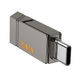 Флеш-накопичувач USB-A/C HOCO UD14 Clever USB3.2 Type-C mini flash drive 256Gb Metal Gray 4327-2 фото 3