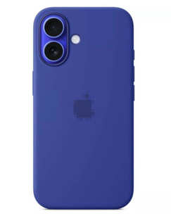 Чохол Silicone Case 1:1 з закритою кнопкою камери для iPhone 16 Plus Ultramarine 2751-5 фото