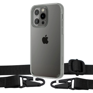 Чохол Armored з ремінцем Crossbody для iPhone 14 Pro Black 1485-1 фото