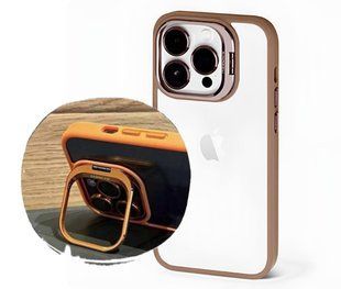 Crystal case Camera stand для iPhone 16 Pro Max Desert 2712-10 фото