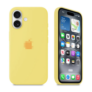 Чохол Silicone case Full iPhone 16 Plus Yellow 2481-3 фото