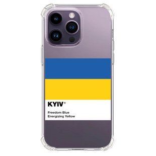 Чохол прозорий з принтом №134 "Kyiv" iPhone 14 1051-22 фото