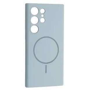 Чохол Silicone Case MagSafe для Samsung S24 Ultra Sky Blue 2935-5 фото
