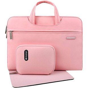 Чохол-сумка WIWU для ноутбуку 13"/14" Campus Slim Series ( + чохол та коврик для мишки) Pink 2614-3 фото