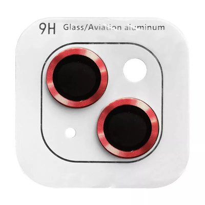 Скло (лінзи) для камери Metal Classic для iPhone 13/13 mini Red 1798-4 фото