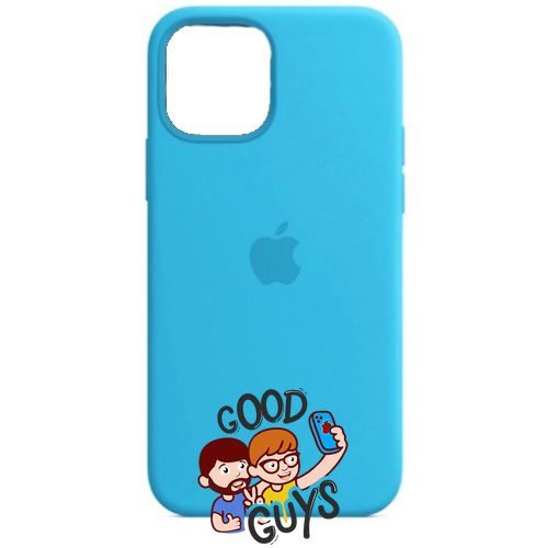 Silicone Case FULL iPhone 14 Pro Blue 129-15 фото