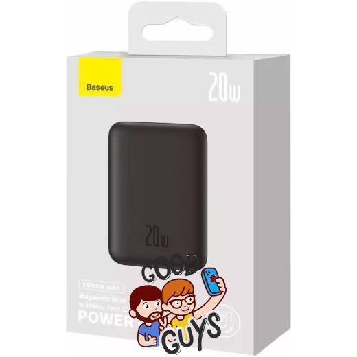 Павер бенк Baseus Magnetic Mini Air Wireless Power Bank 10000mAh 20W Black 3019-0 фото