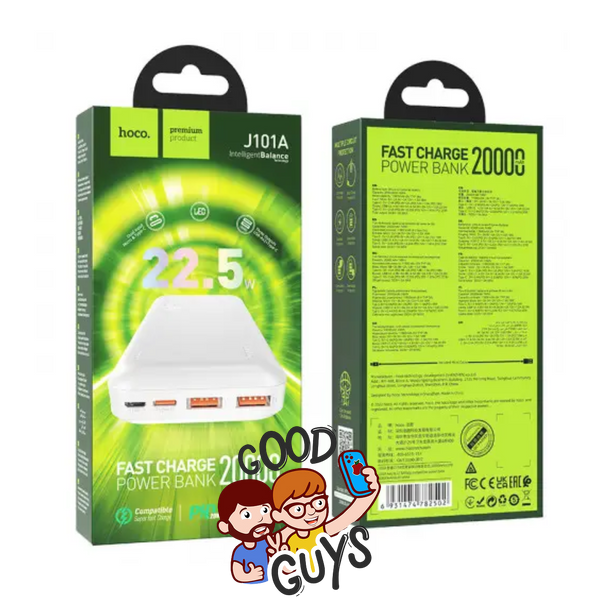 Power Bank Hoco J101A Astute 22.5W fully compatible 20000mAh White 4238-1 фото
