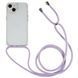 Чохол прозорий протиударний з шнурком iPhone 11 Pro Max Violet 1209-2 фото 1