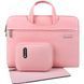 Чохол-сумка WIWU для ноутбуку 13"/14" Campus Slim Series ( + чохол та коврик для мишки) Pink 2614-3 фото 1