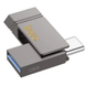 Флеш-накопичувач USB-A/C HOCO UD14 Clever USB3.2 Type-C mini flash drive 128Gb Metal Gray 4327-1 фото 1
