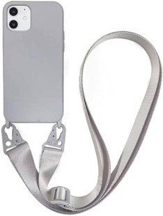 Чохол силіконовий з ремінцем Crossbody для iPhone 11 Stone 1195-15 фото