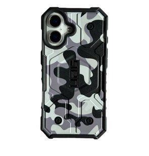 Чохол протиударний UAG Pathfinder з MagSafe для iPhone 16 White-Black 2522-4 фото