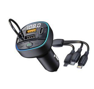 FM-модулятор JOKADE JH016 PD100W (3 в 1) Black 2624-3 фото