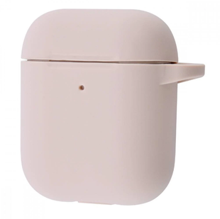 Чохол для AirPods 1/2 з карабіном Pink sand 264-15 фото