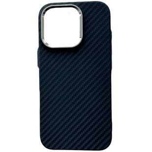 Чохол Carbon Pattern MagSafe для iPhone 15 Graphite 3109-2 фото