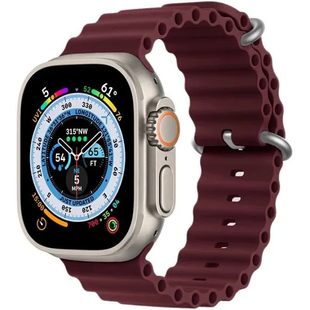 Ремінець Ocean Band 38,40,41,42mm(10,11S) Marsala 287-1 фото